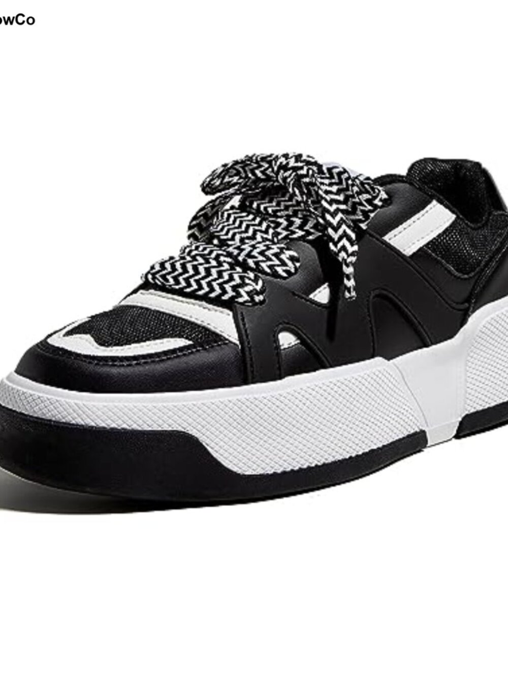 Women's Platform Fashion Sneakers Thick Sole Walking Shoes Lace-Up